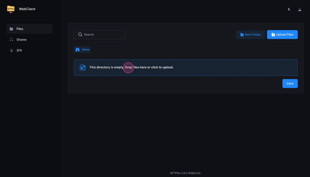 Upload the CSV file to the portal and save it when prompted.