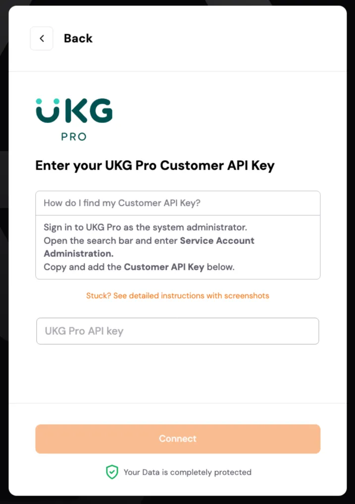 Screenshot: Find Your Customer API Key (2/2)